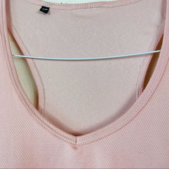 Gymshark TRUE TEXTURE Split Tie Pastel VEST Tank Top S Workout Yoga Gym Golf - Picture 12 of 13